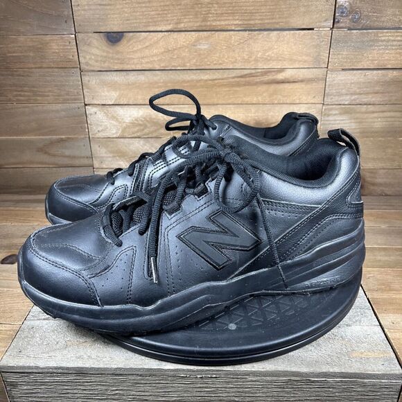 New Balance Mens Size 11 D 608 Black MX608AB5 Lace Up Comfort Slip Resistant - Picture 3 of 10